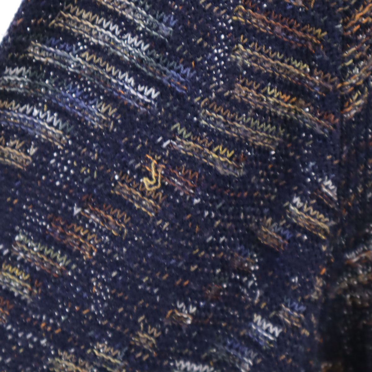 Missoni ミッソーニ 総柄 長袖 ニット L ネイビー セーター メンズ