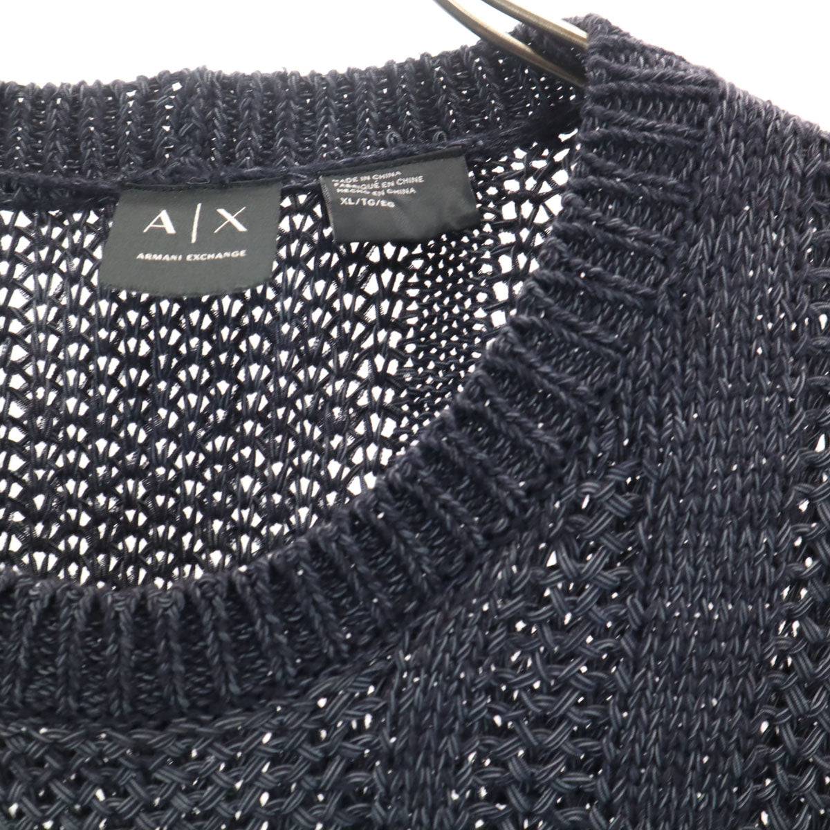 ARMANI EXCHANGE アルマーニエクスチェンジ 長袖 ニット XL チャコール セーター メンズ