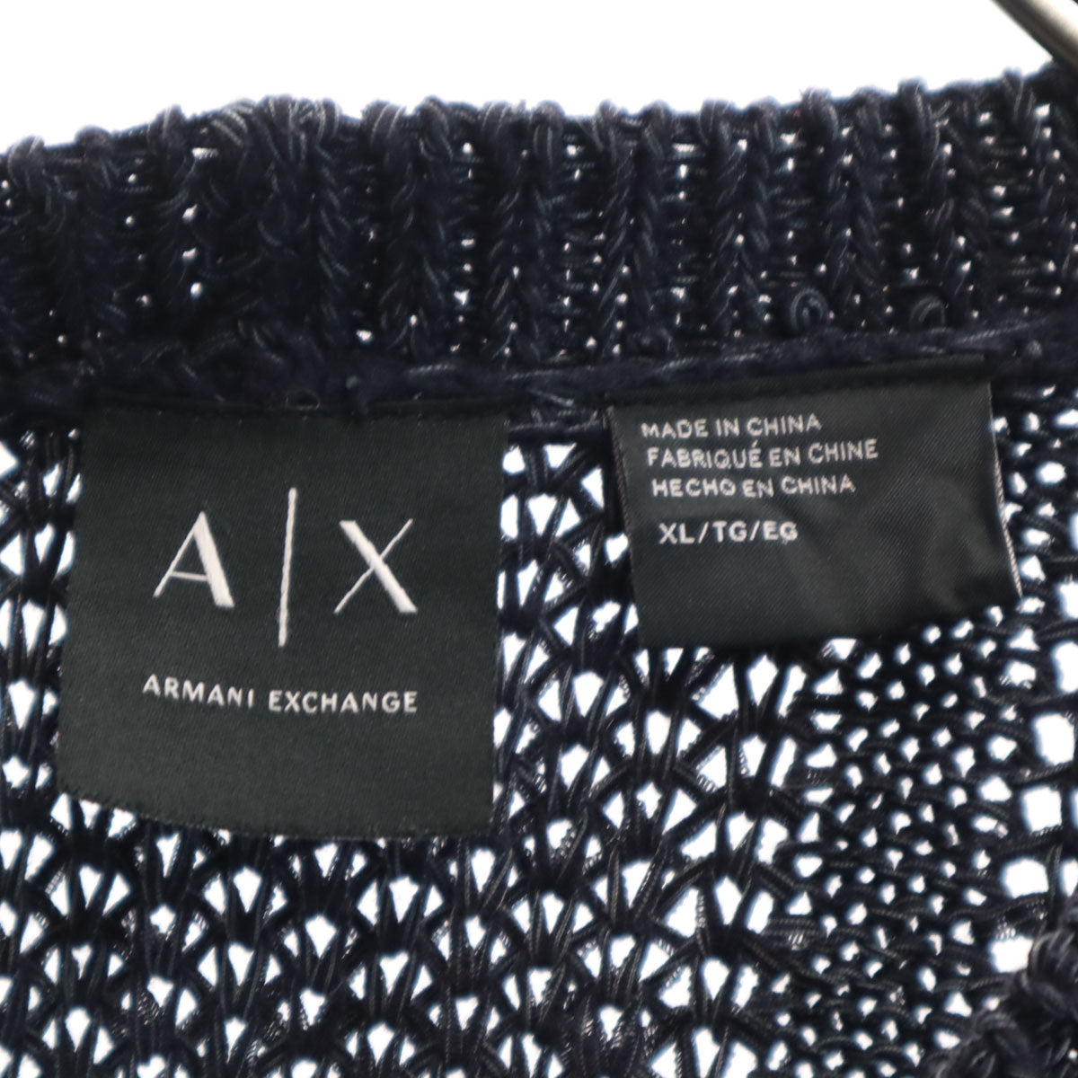 ARMANI EXCHANGE アルマーニエクスチェンジ 長袖 ニット XL チャコール セーター メンズ