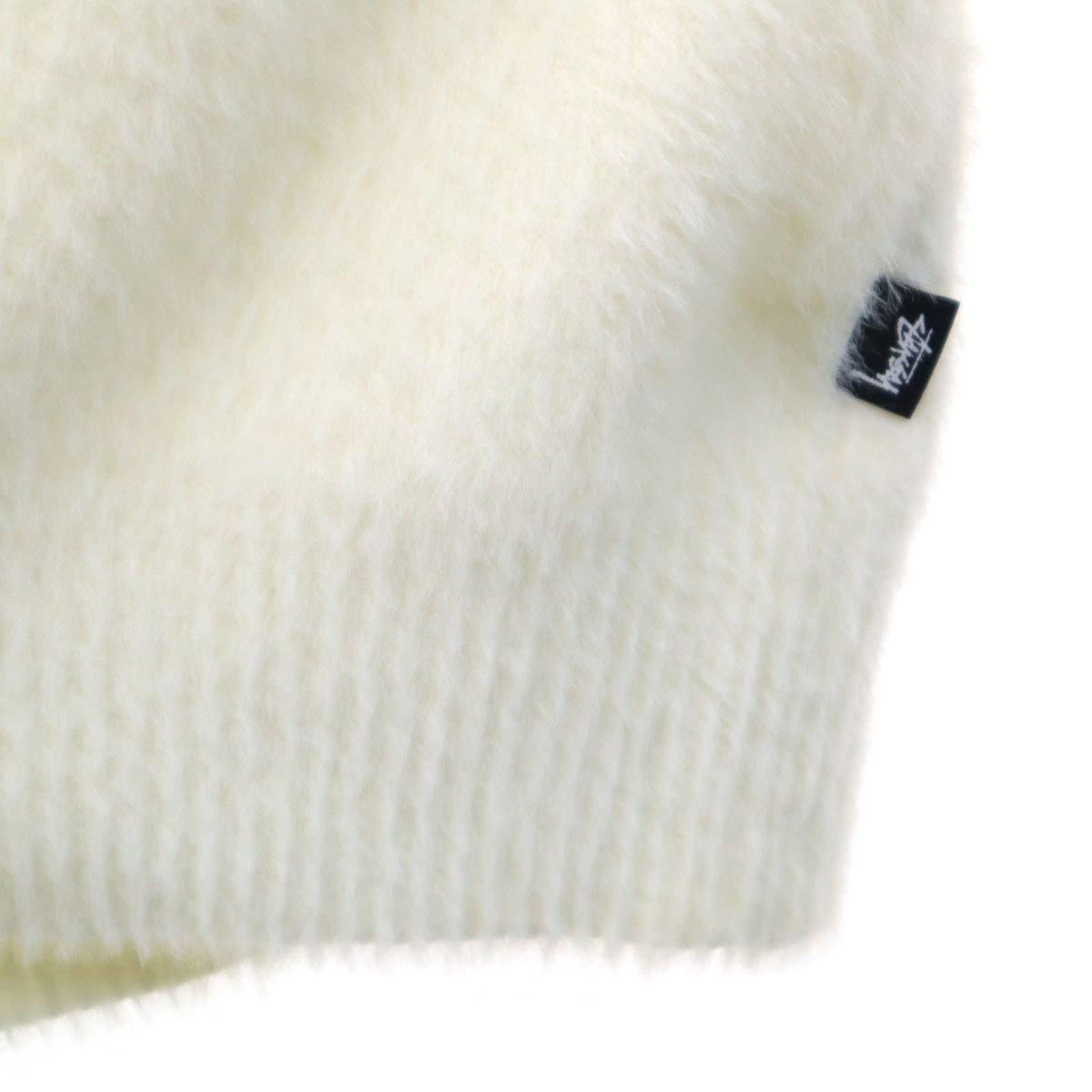 美品 STUSSY ステューシー 22AW 長袖 Vネック ニットカーディガン L ホワイト メンズ