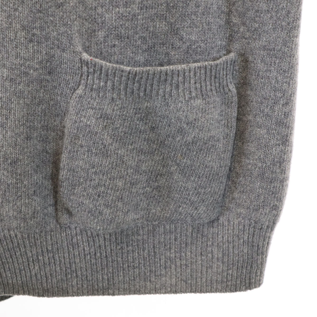 Yves Saint Laurent pour homme イヴサンローラン プールオム 90s オールド 長袖 Vネック ニットカーディガン 3 グレー メンズ