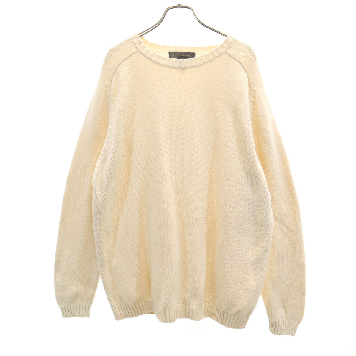 Banana Republic バナナリパブリック 90s オールド 長袖 ニット L 生成り セーター メンズ