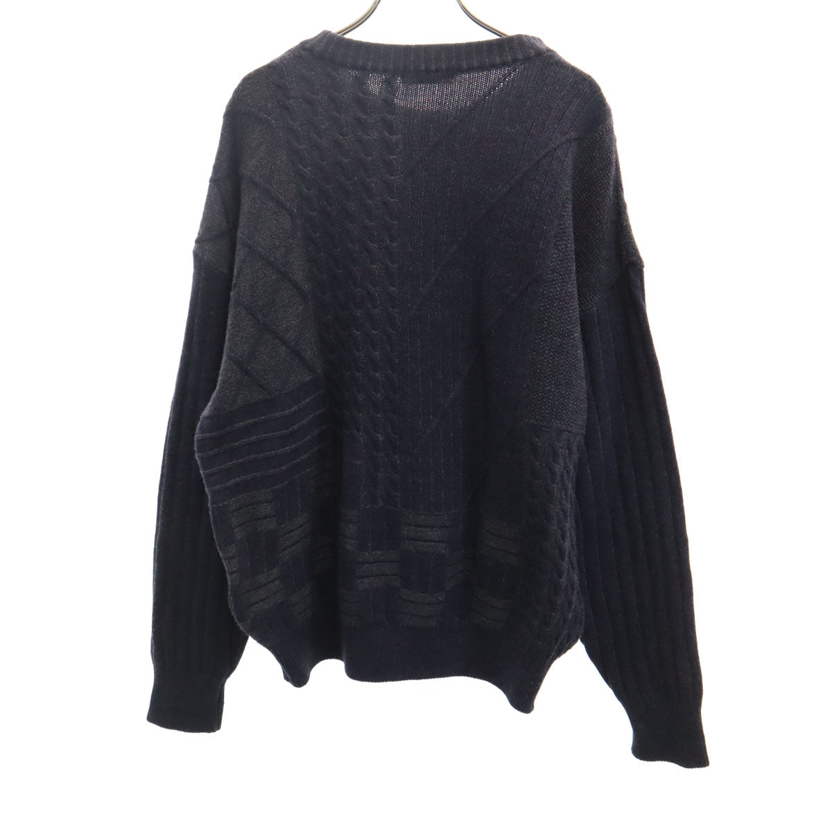 Christian Dior MONSIEUR クリスチャンディオール ムッシュ 90s オールド 長袖 セーター L ネイビー ニット メンズ