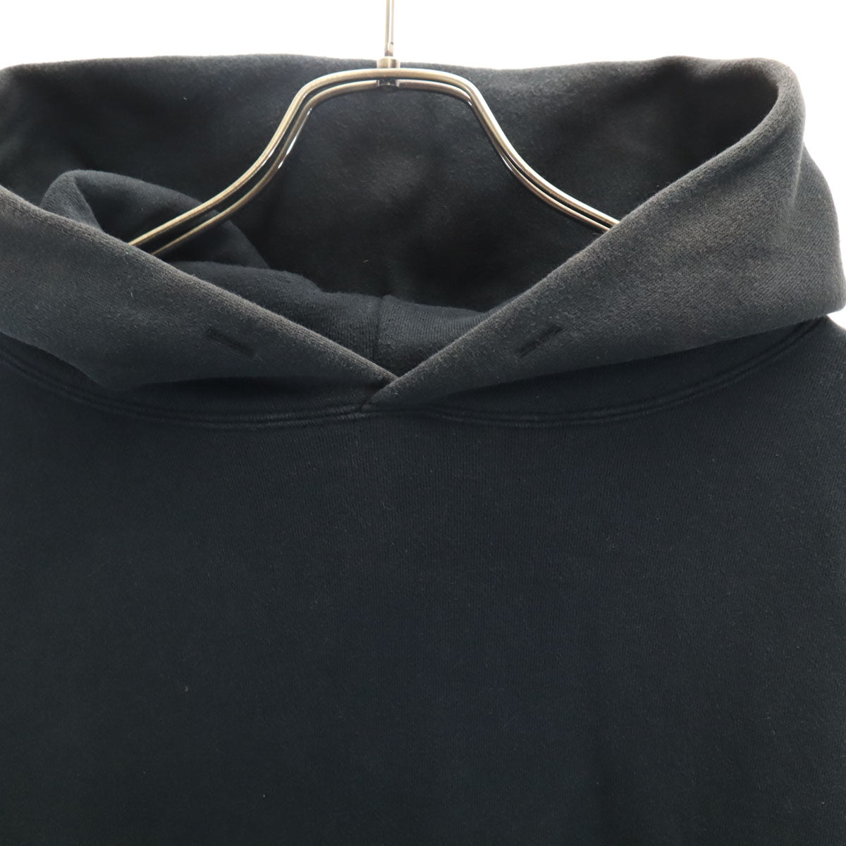 ESSENTIALS エッセンシャルズ バックロゴ 長袖 スウェットパーカー L ブラック メンズ