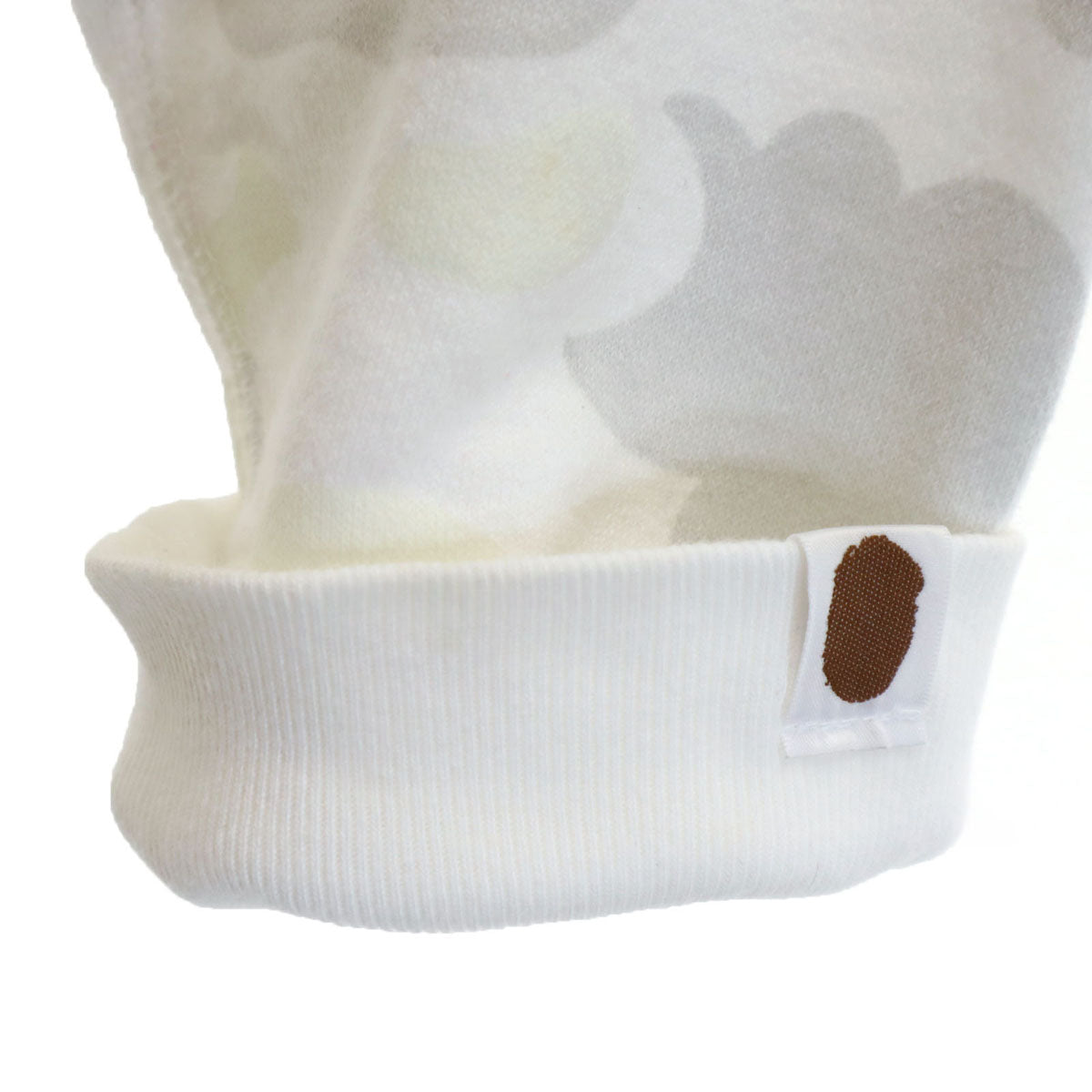 A BATHING APE アベイシングエイプ 日本製 蓄光 長袖 スウェットパーカー M ホワイト メンズ