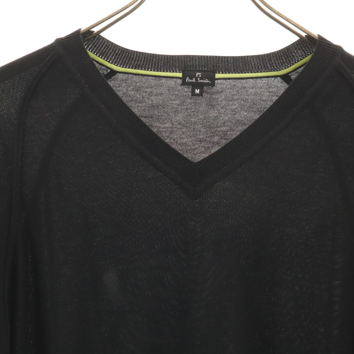 PS Paul Smith ピーエスポールスミス 長袖 セーター M ブラック ニット メンズ