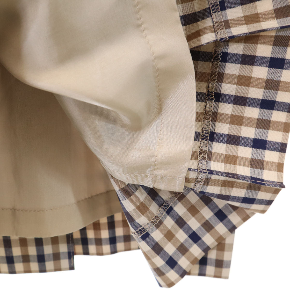 Aquascutum アクアスキュータム 80s 90s オールド スカートスーツ 上下 セットアップ LL ブラウン レディース