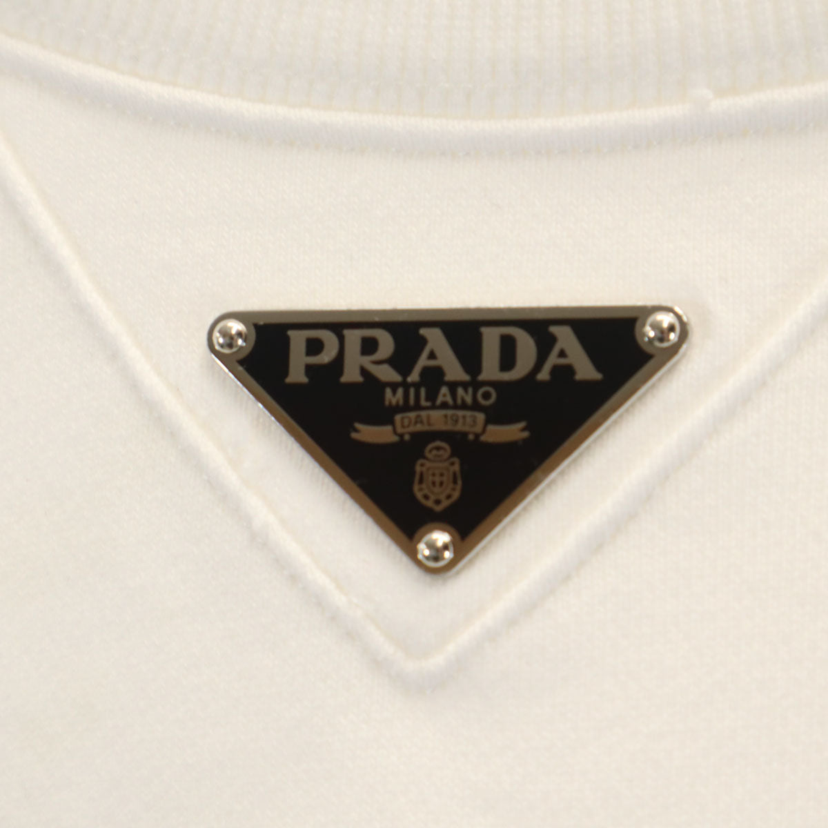 PRADA プラダ 2023年 長袖 スウェット トレーナー S ホワイト メンズ