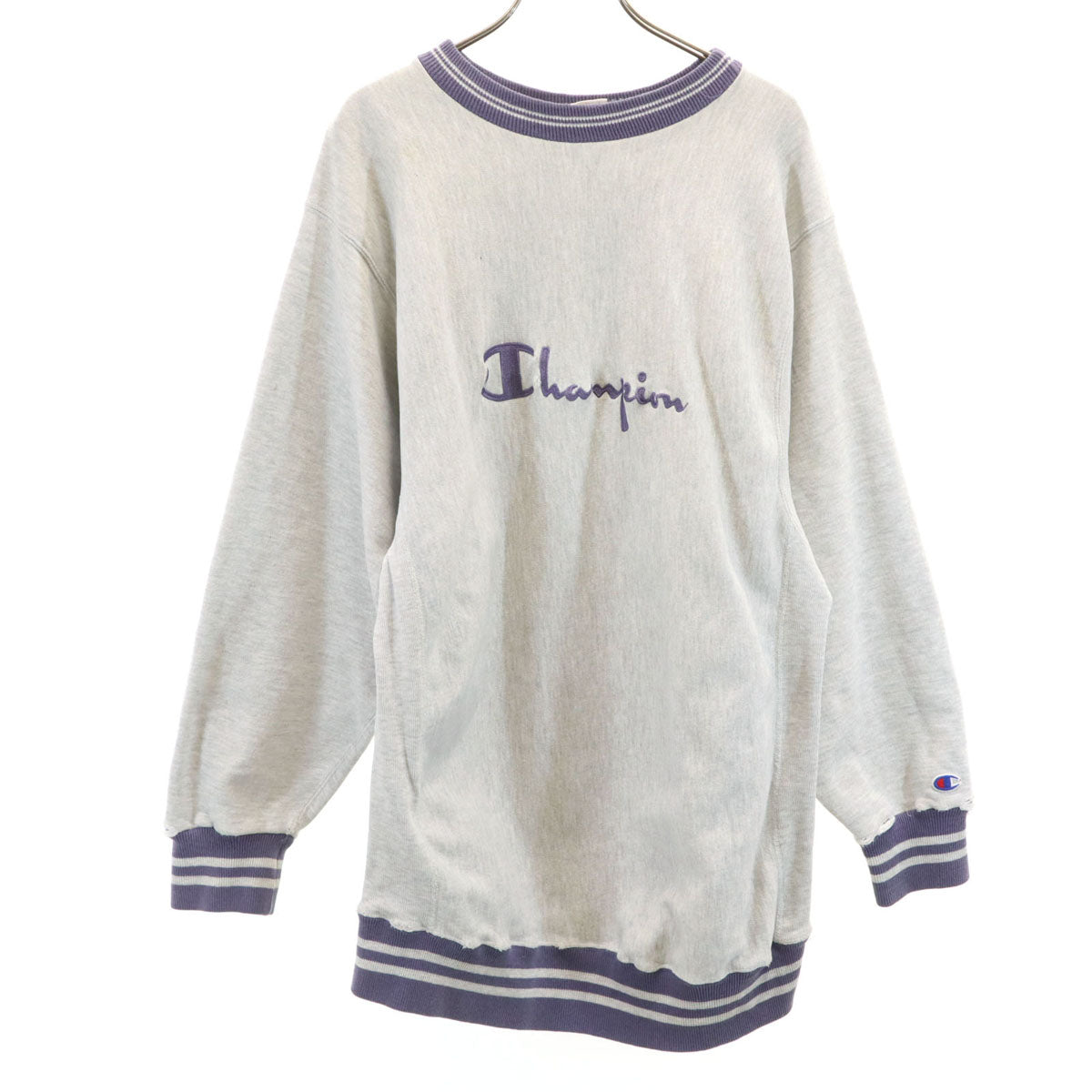 Champion チャンピオン 90s USA製 オールド 刺繍タグ 長袖 リバースウィーブ スウェット トレーナー XL グレー メンズ