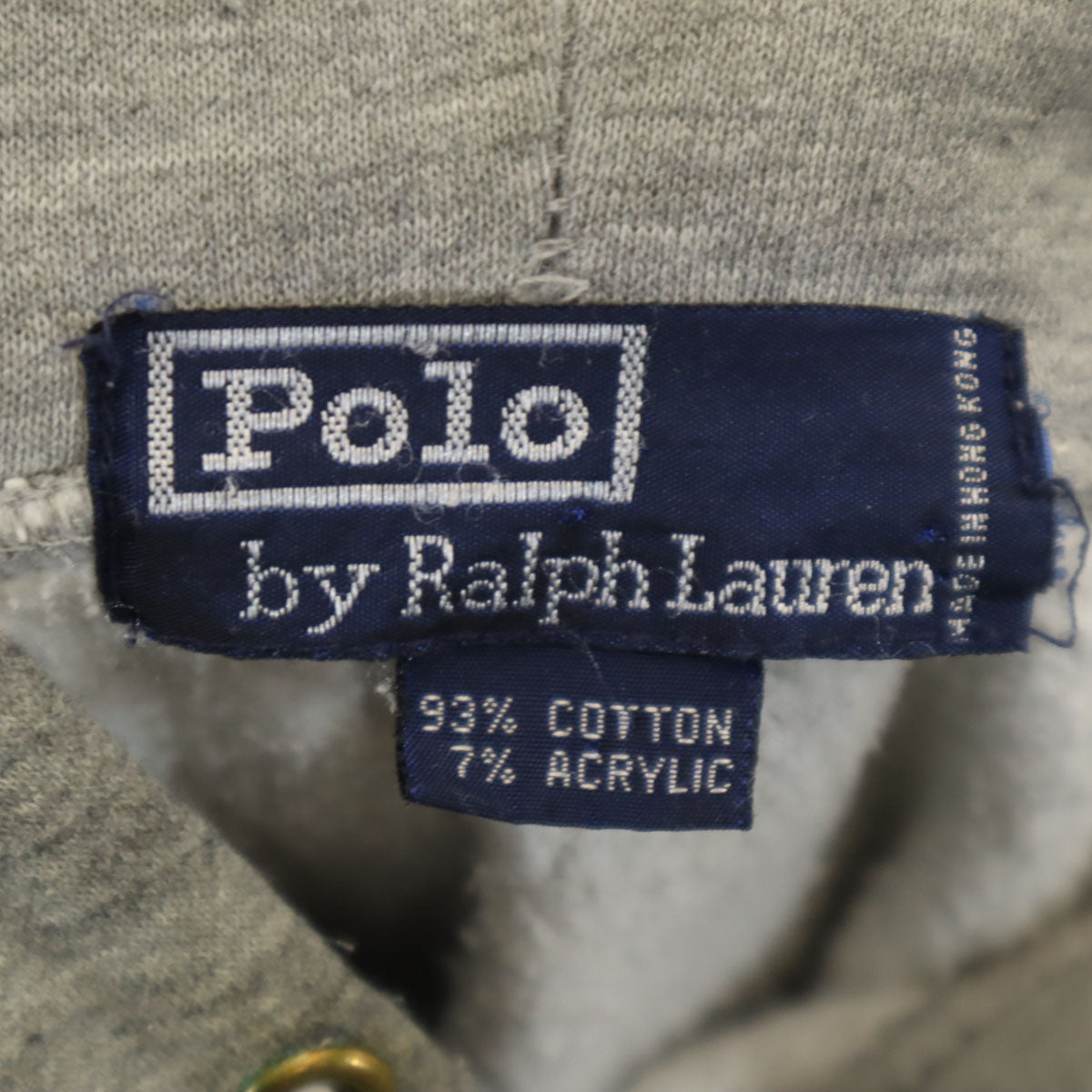 Polo by Ralph Lauren ポロバイラルフローレン 90s オールド ポロベア 長袖 スウェットパーカー グレー メンズ