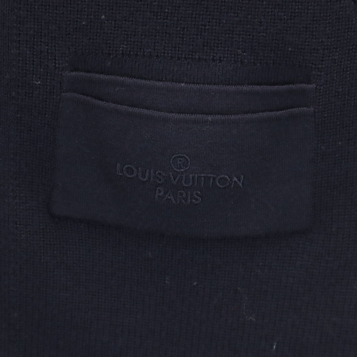 LOUIS VUITTON ルイヴィトン ニットジャケット S ネイビー メンズ