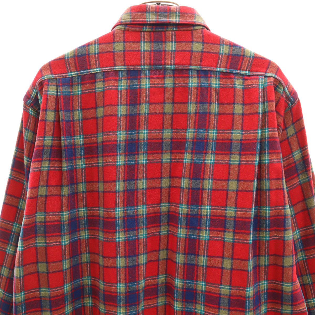 THE NORTH FACE ノースフェイス 90s 日本製 オールド チェック柄 長袖 ネルシャツ M レッド メンズ