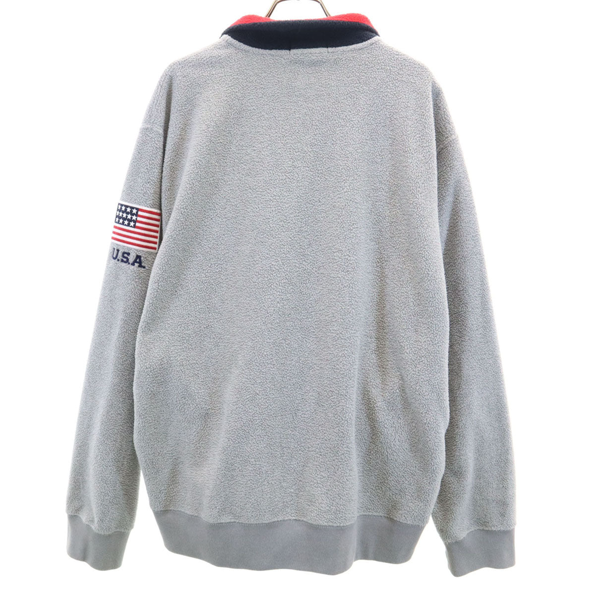 POLO RALPH LAUREN ポロラルフローレン 長袖 フリース ハーフジップ スウェット L グレー メンズ