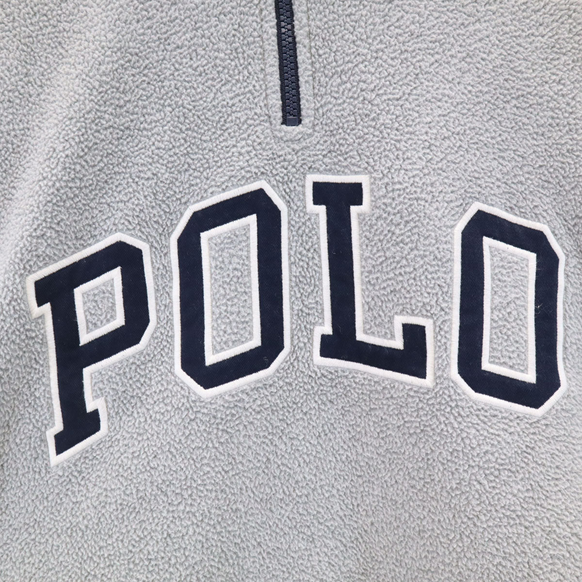 POLO RALPH LAUREN ポロラルフローレン 長袖 フリース ハーフジップ スウェット L グレー メンズ
