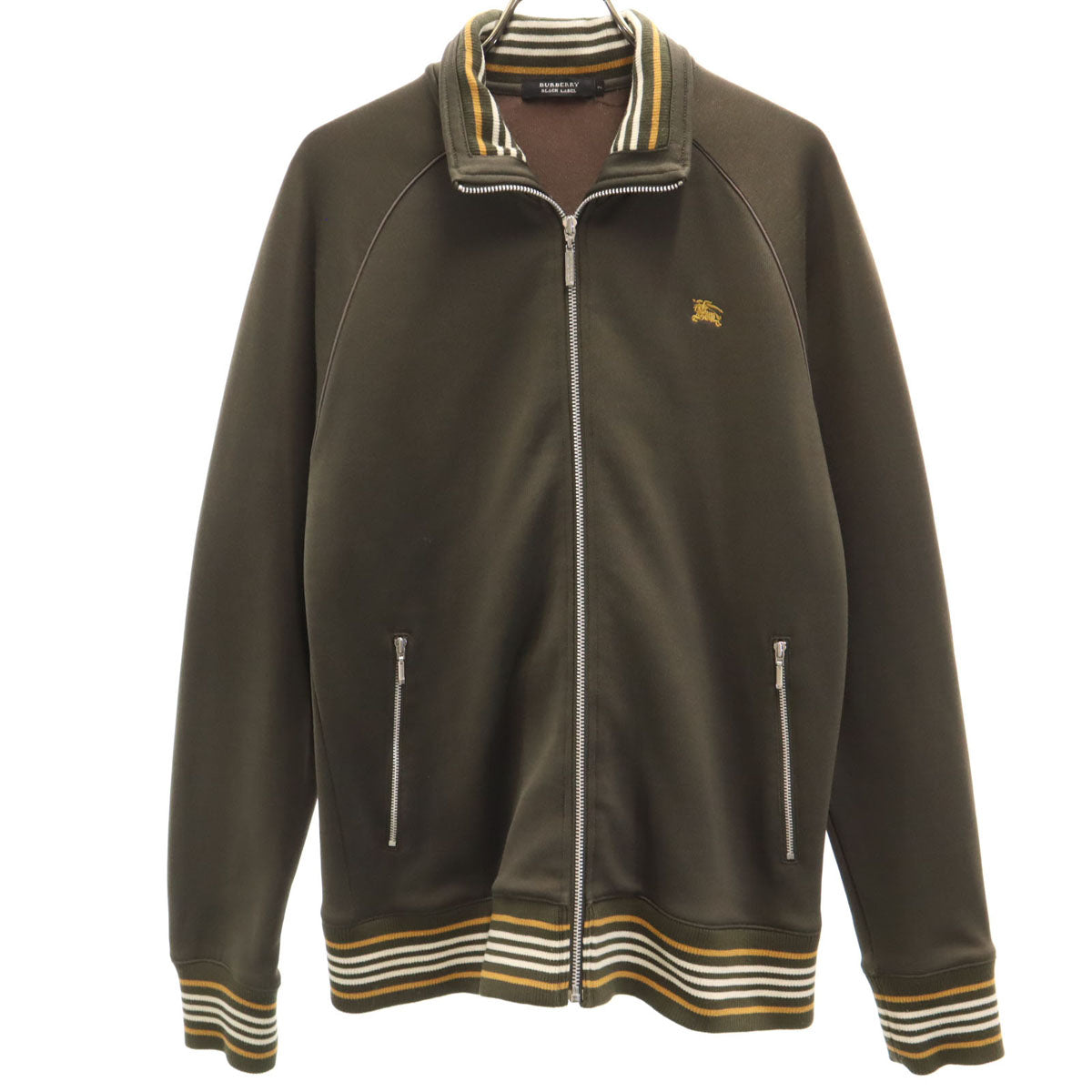 BURBERRY BLACK LABEL バーバリーブラックレーベル トラックジャケット 2 カーキ 三陽商会 メンズ