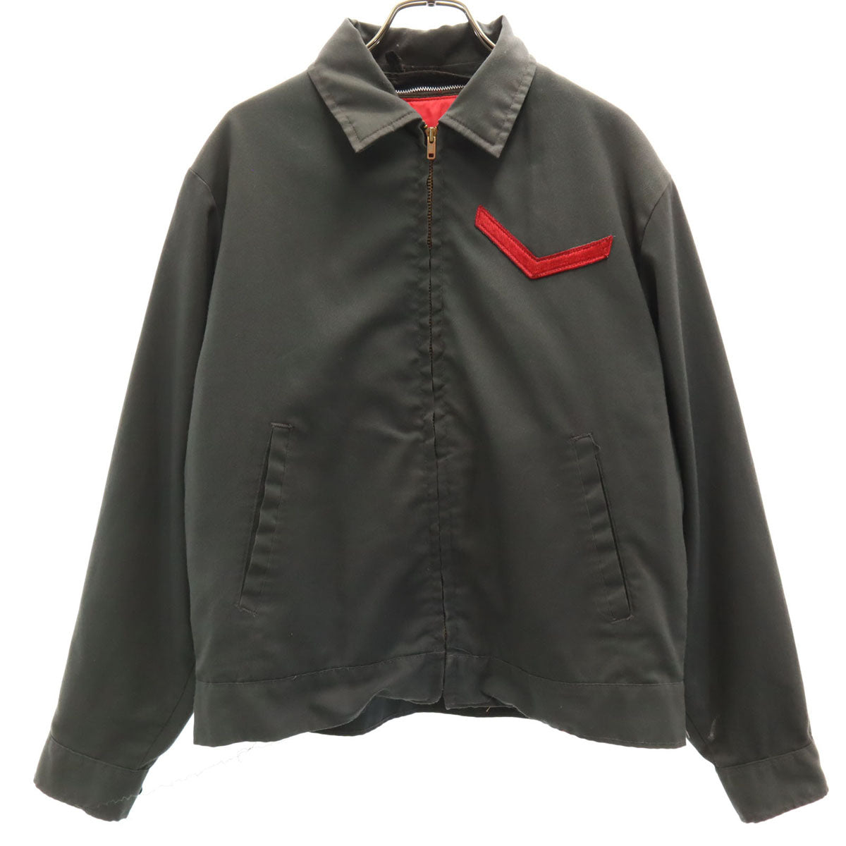 Lee リー 70s USA製 ヴィンテージ ブルゾン 40 チャコールグレー TALONジップ ジャケット ライナー付き メンズ