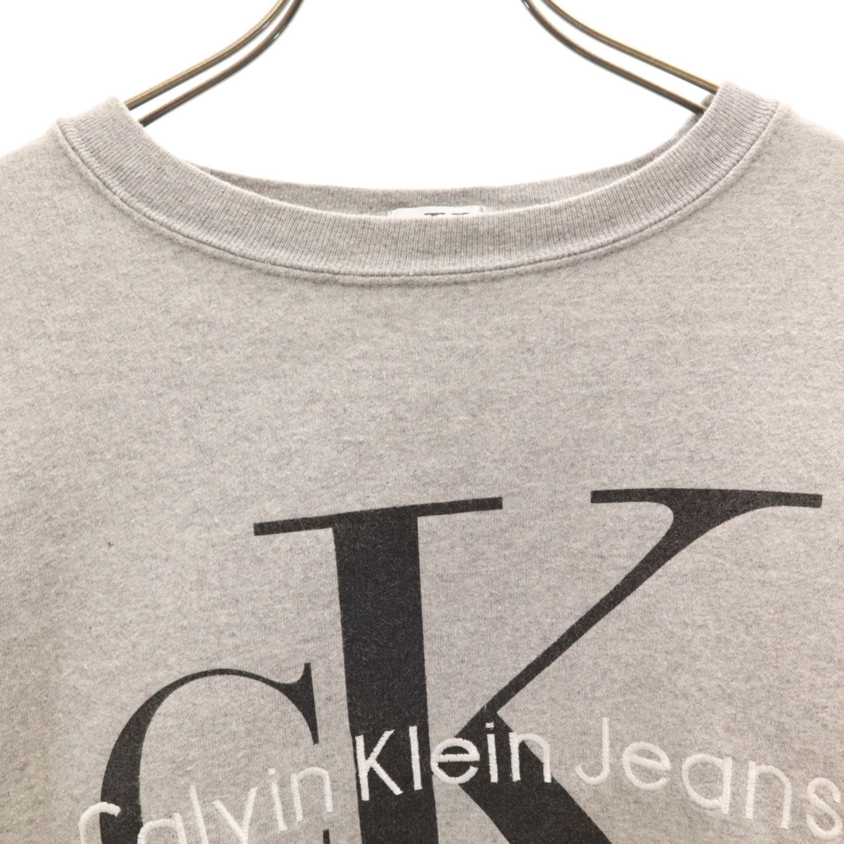 Calvin klein Jeans カルバンクラインジーンズ 90s カナダ製 オールド 長袖 スウェット トレーナー M グレー メンズ