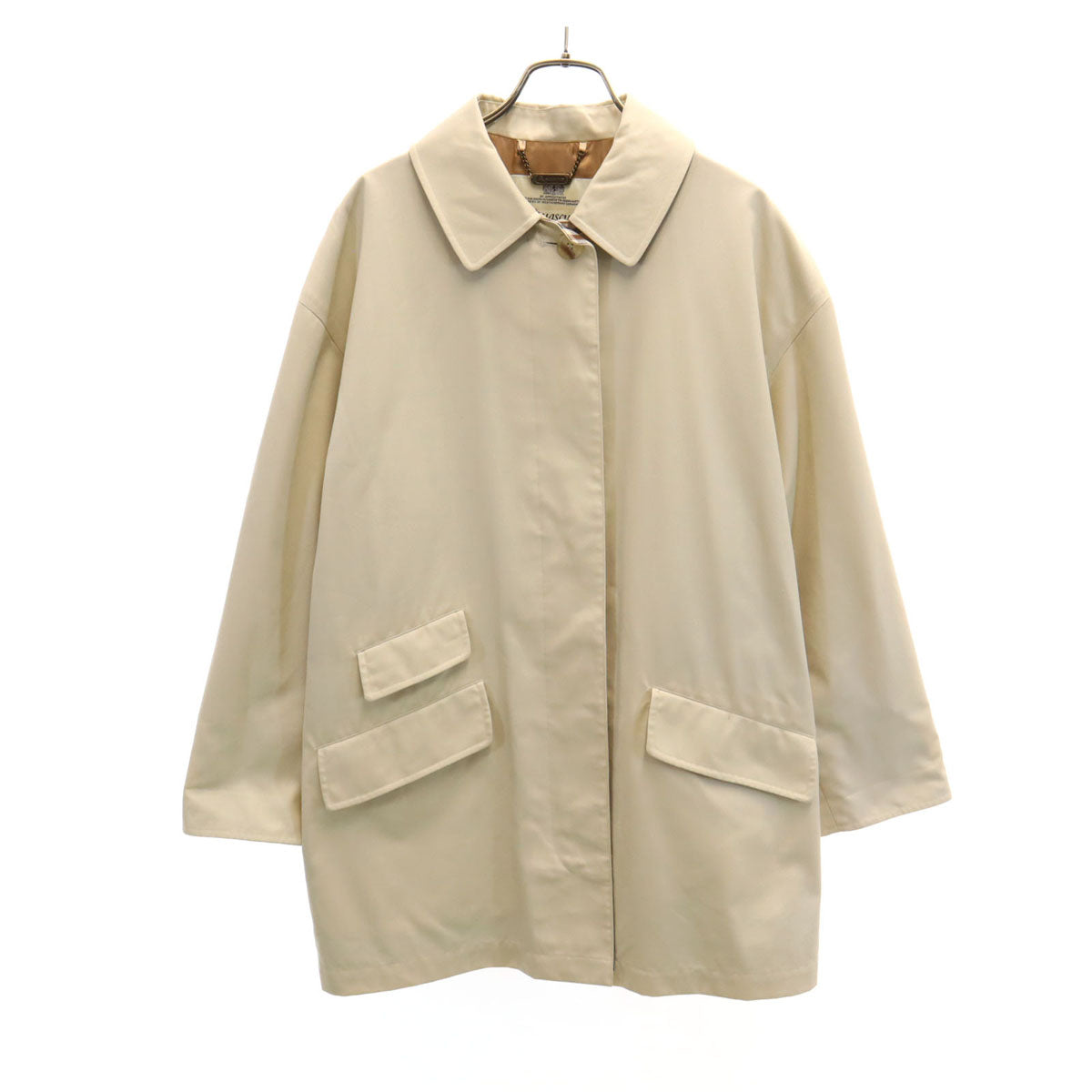 Aquascutum アクアスキュータム イギリス製 コート S ベージュ レディース