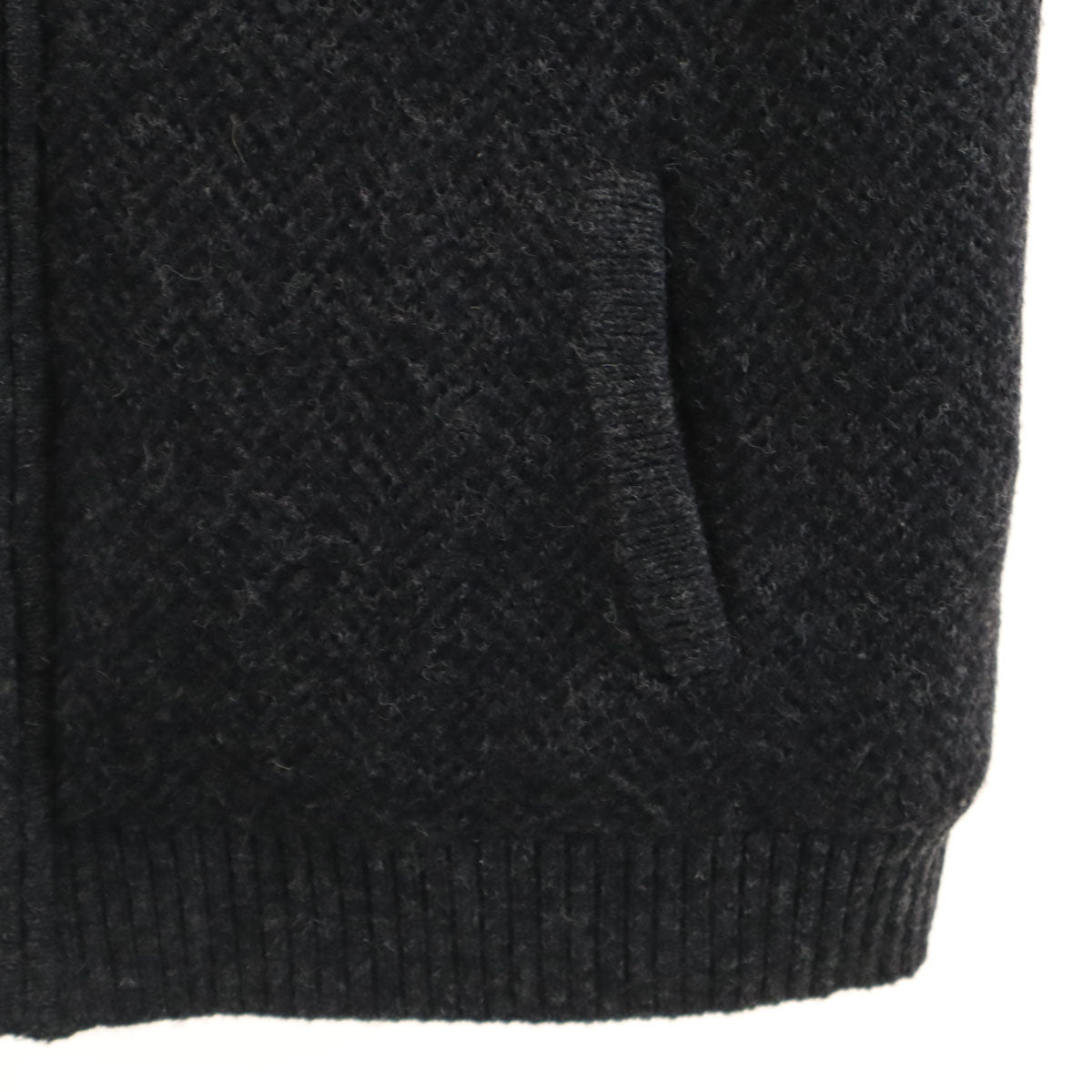 PENDLETON ペンドルトン シェットランドウール ニットベスト XL チャコールグレー メンズ