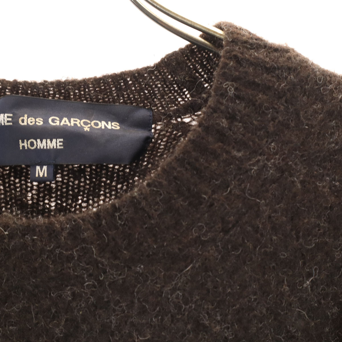 COMME des GARCONS HOMME コムデギャルソンオム 2004年 00s 日本製 長袖 セーター M ブラウン ニット メンズ