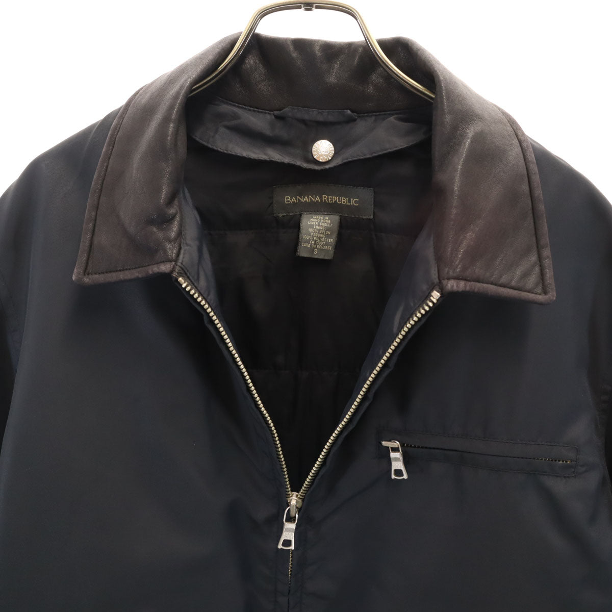 Banana Republic バナナリパブリック 90s 00s オールド ブルゾン S ブラック 中綿ライナー ジャケット メンズ