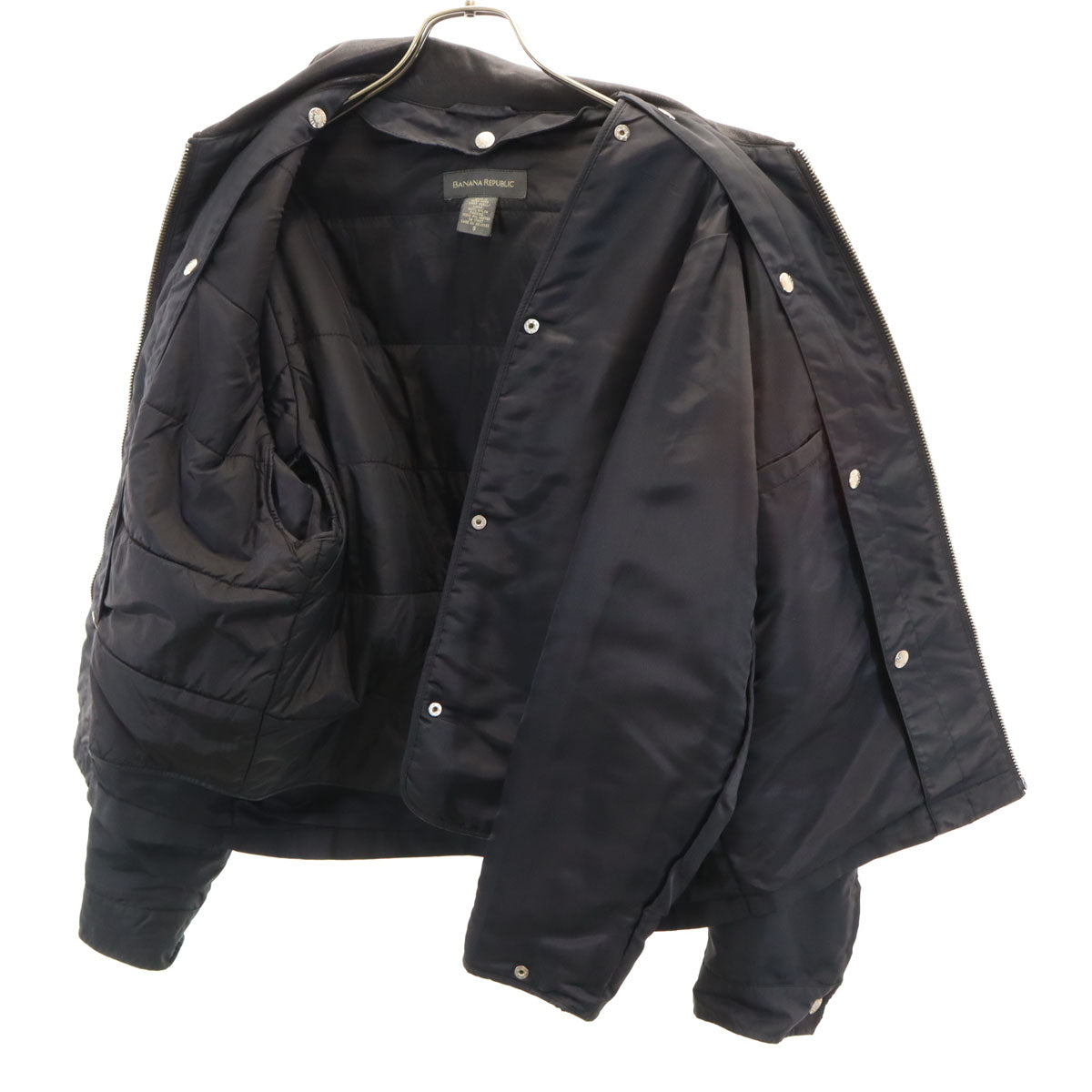 Banana Republic バナナリパブリック 90s 00s オールド ブルゾン S ブラック 中綿ライナー ジャケット メンズ