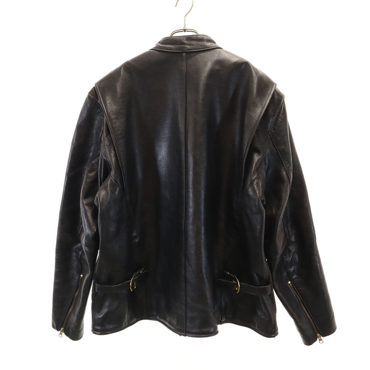 VANSON Leathers バンソンレザーズ レザー シングルライダースジャケット 52 ブラック メンズ
