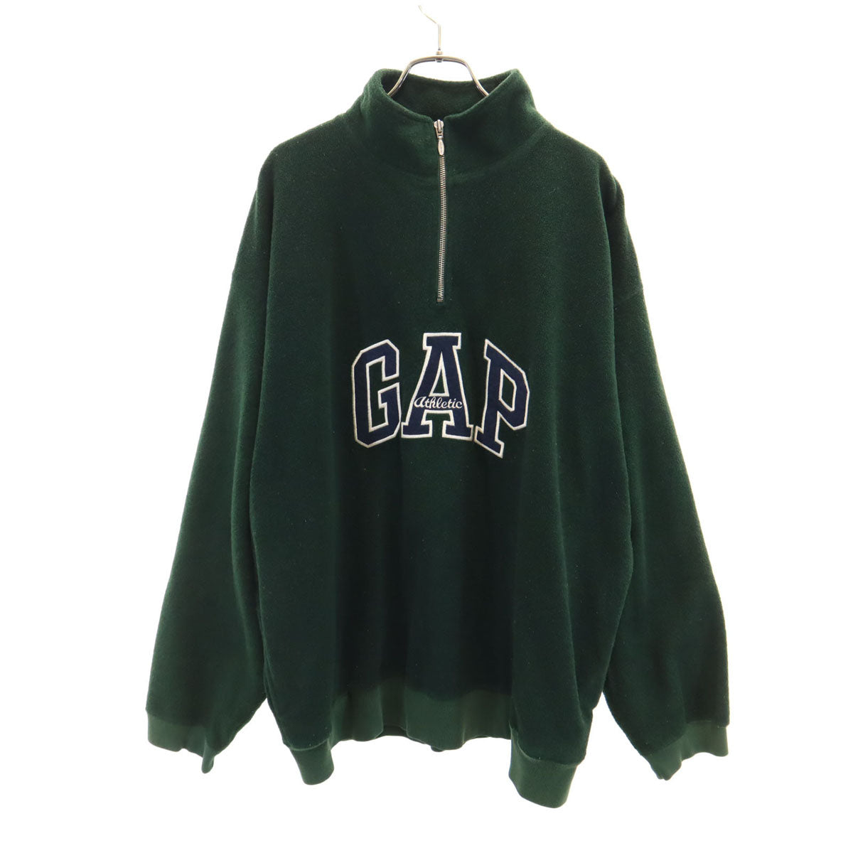 GAP ギャップ 90s ビックサイズ オールド ハーフジップ フリースジャケット XXL グリーン メンズ