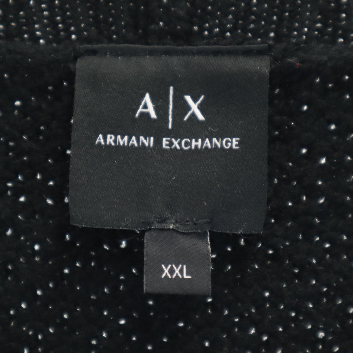 ARMANI EXCHANGE アルマーニエクスチェンジ 長袖 セーター XXL ブラック ニット メンズ