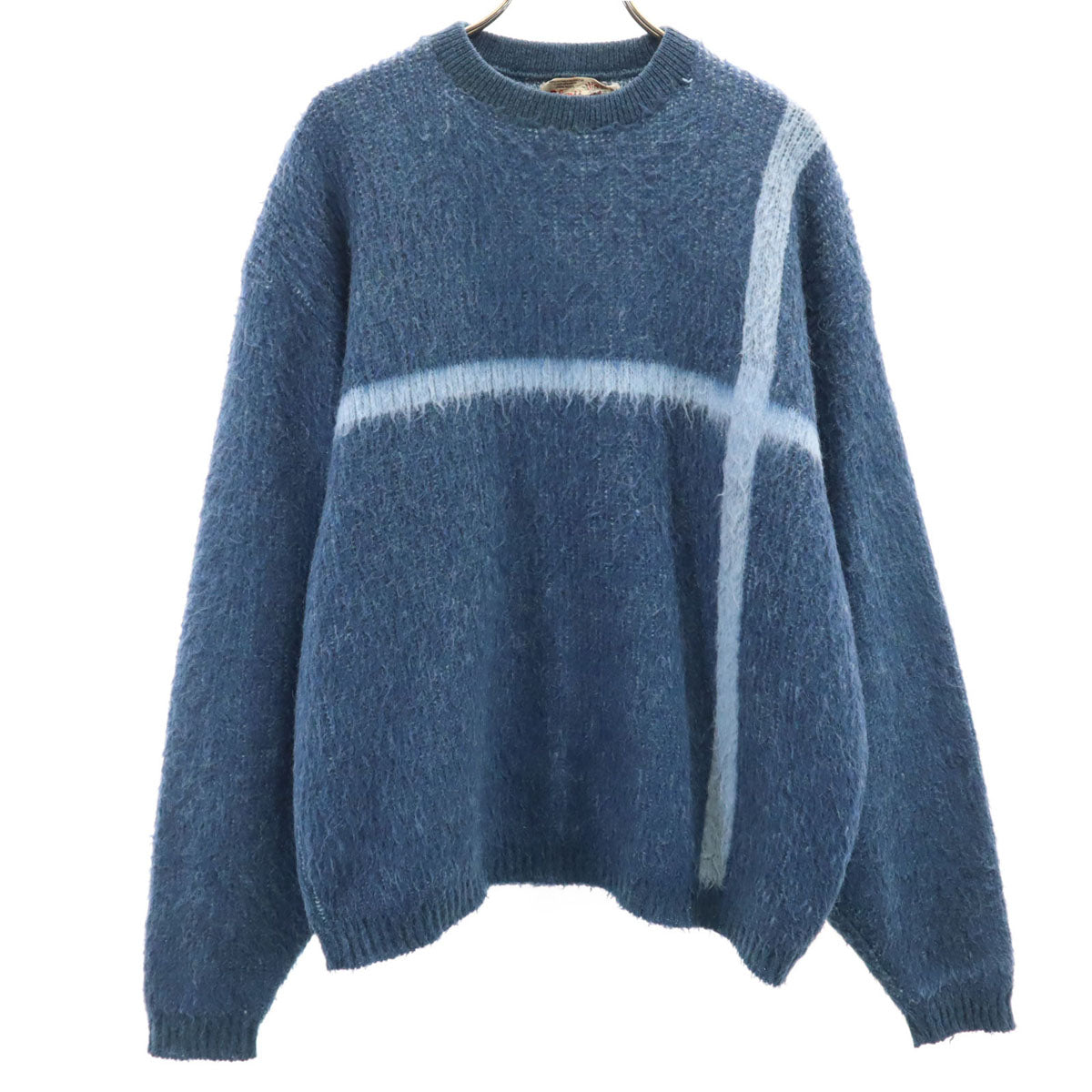 Glen Dee 60s ヴィンテージ 長袖 ニット L ライトブルー セーター メンズ