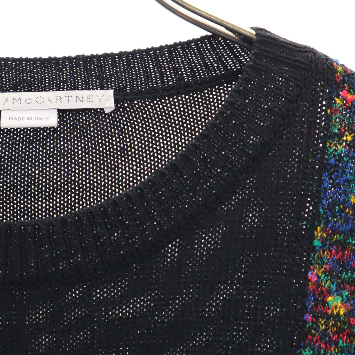 Stella McCartney ステラマッカートニー イタリア製 長袖 ニット S ブラック セーター レディース