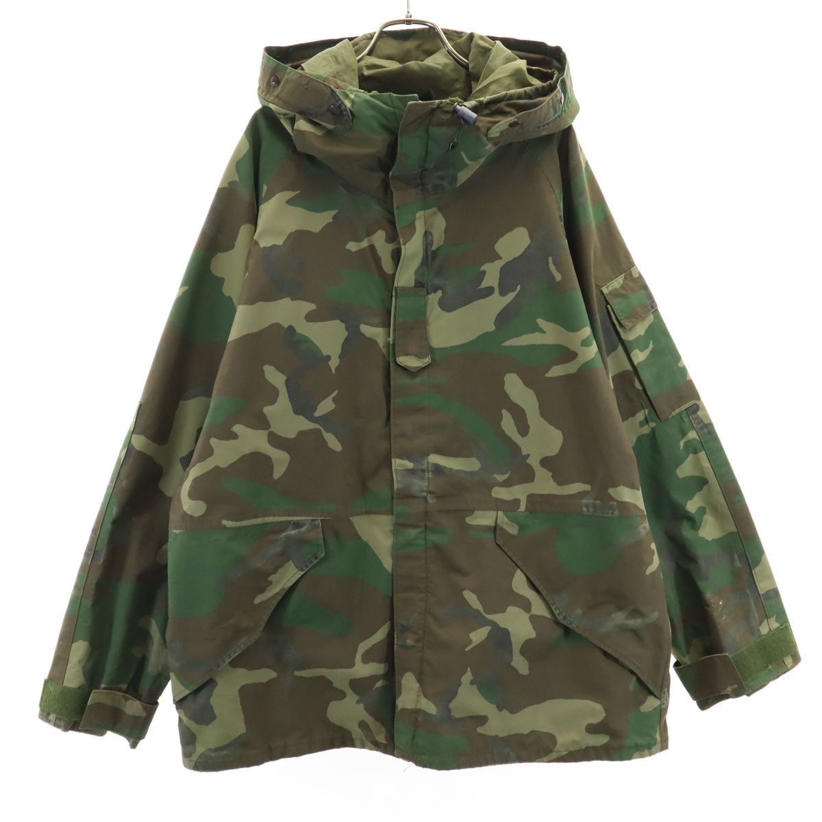 US ARMY アメリカ軍 90s オールド ゴアテックス カモフラ柄 COLD WEATHER PARKA フィールドジャケット L カーキ ミリタリー 迷彩 メンズ