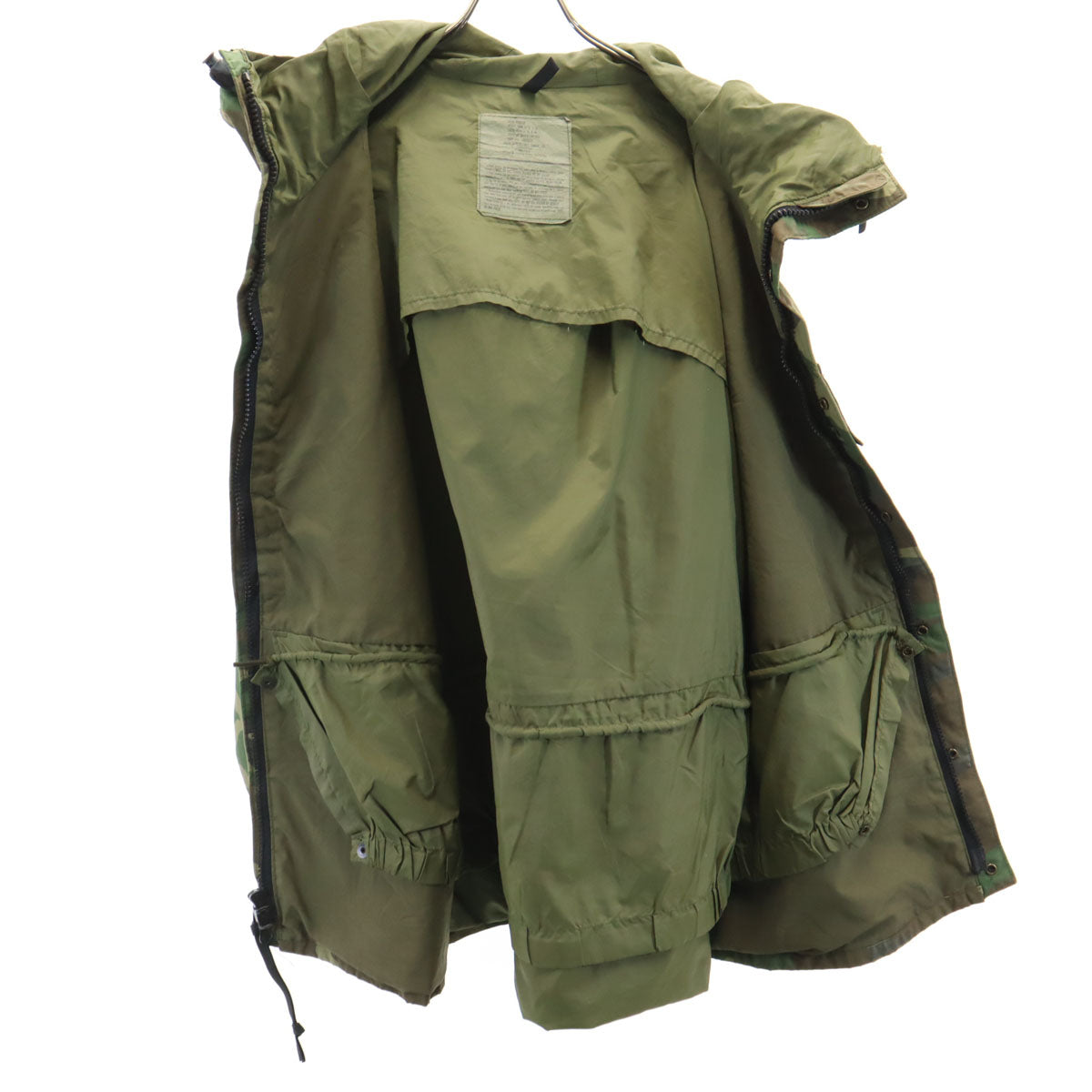 US ARMY アメリカ軍 90s オールド ゴアテックス カモフラ柄 COLD WEATHER PARKA フィールドジャケット L カーキ ミリタリー 迷彩 メンズ