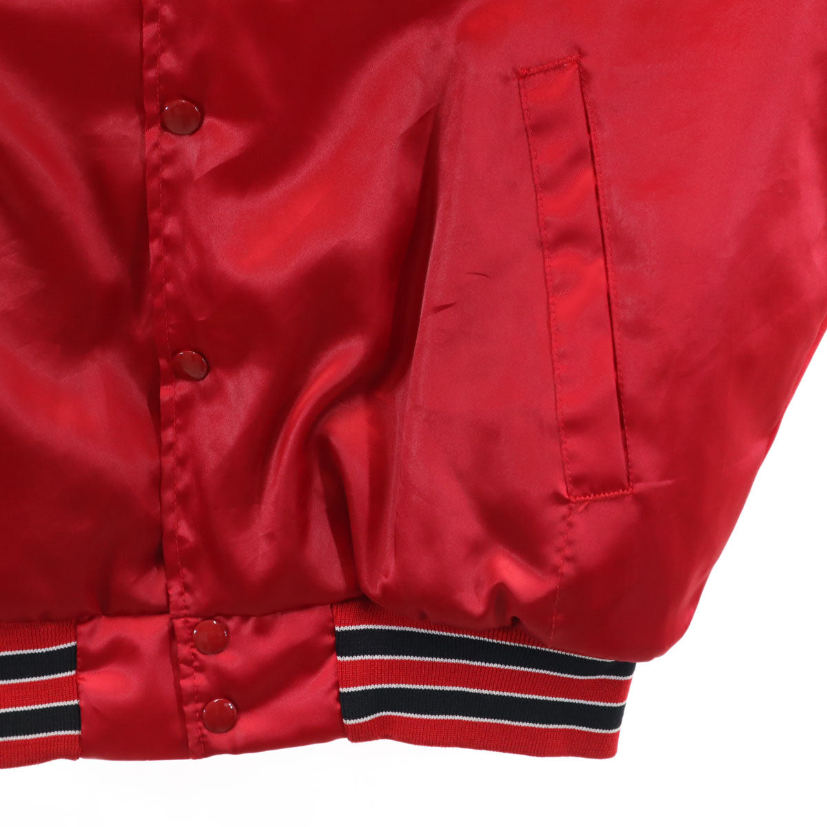 Swingster スウィングスター 80s 90s USA製 オールド NBA シカゴブルズ ジャケット L レッド CHICAGO BULLS メンズ