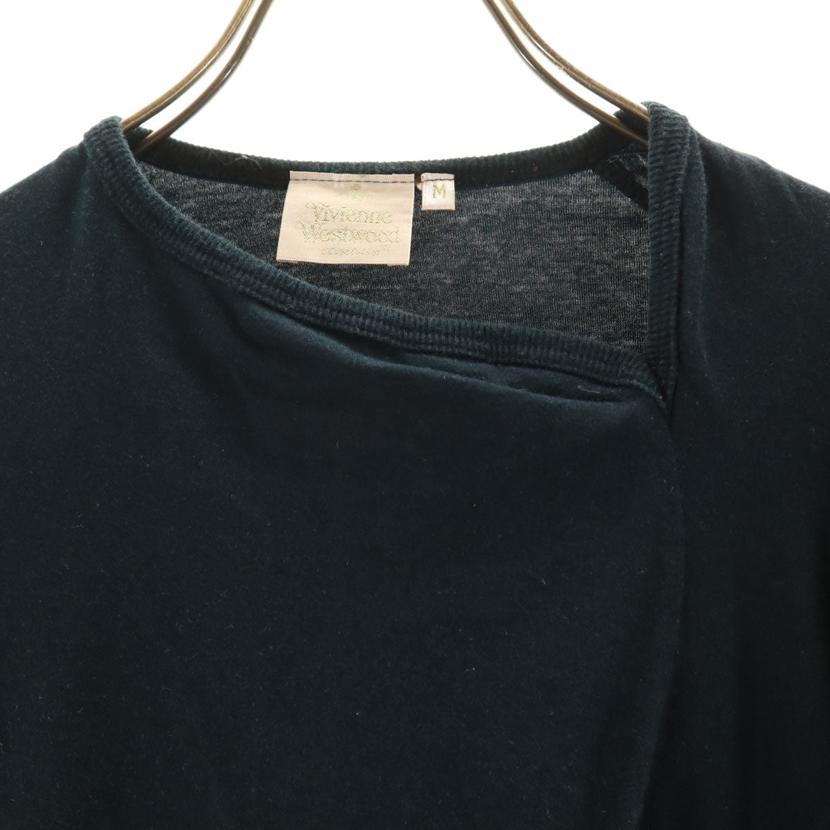 Vivienne Westwood ヴィヴィアンウエストウッド イギリス製 長袖 アシメ カットソー M ブラック系 レディース