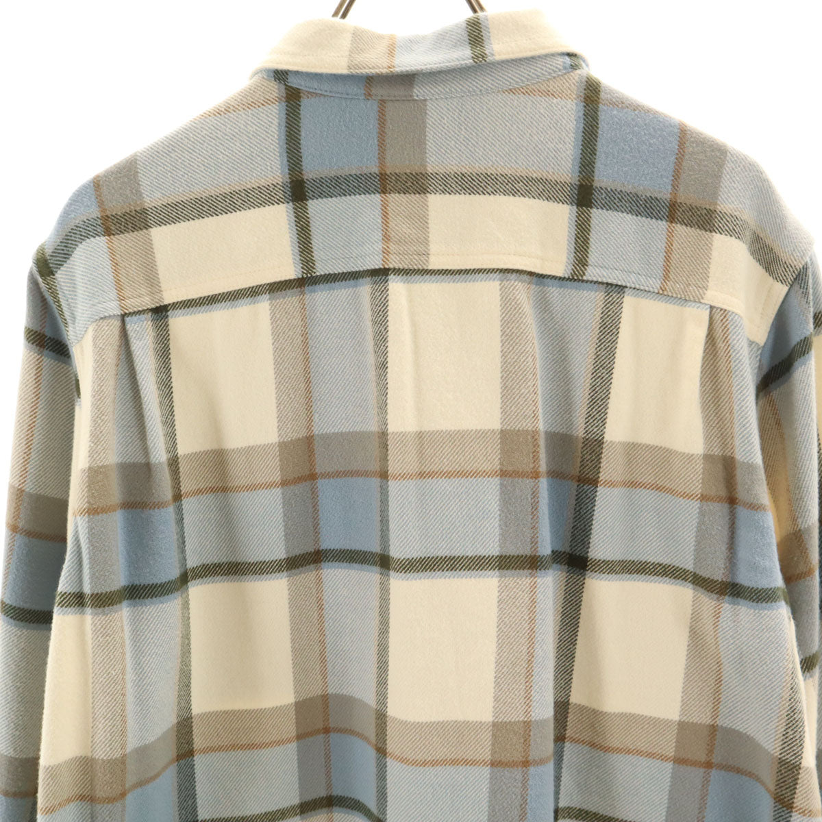 patagonia パタゴニア チェック柄 長袖 フィヨルド ネルシャツ L アイボリー 42401FA24 アウトドア メンズ
