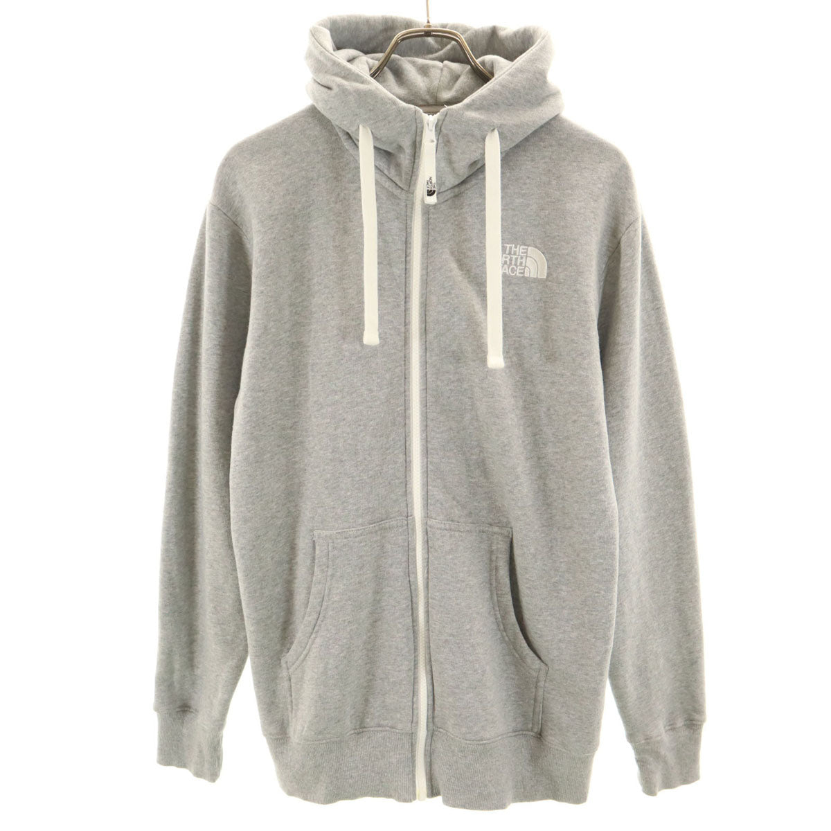 THE NORTH FACE ノースフェイス 長袖 リアビュー スウェット ジップパーカー M グレー NT11530 アウトドア 裏起毛 メンズ