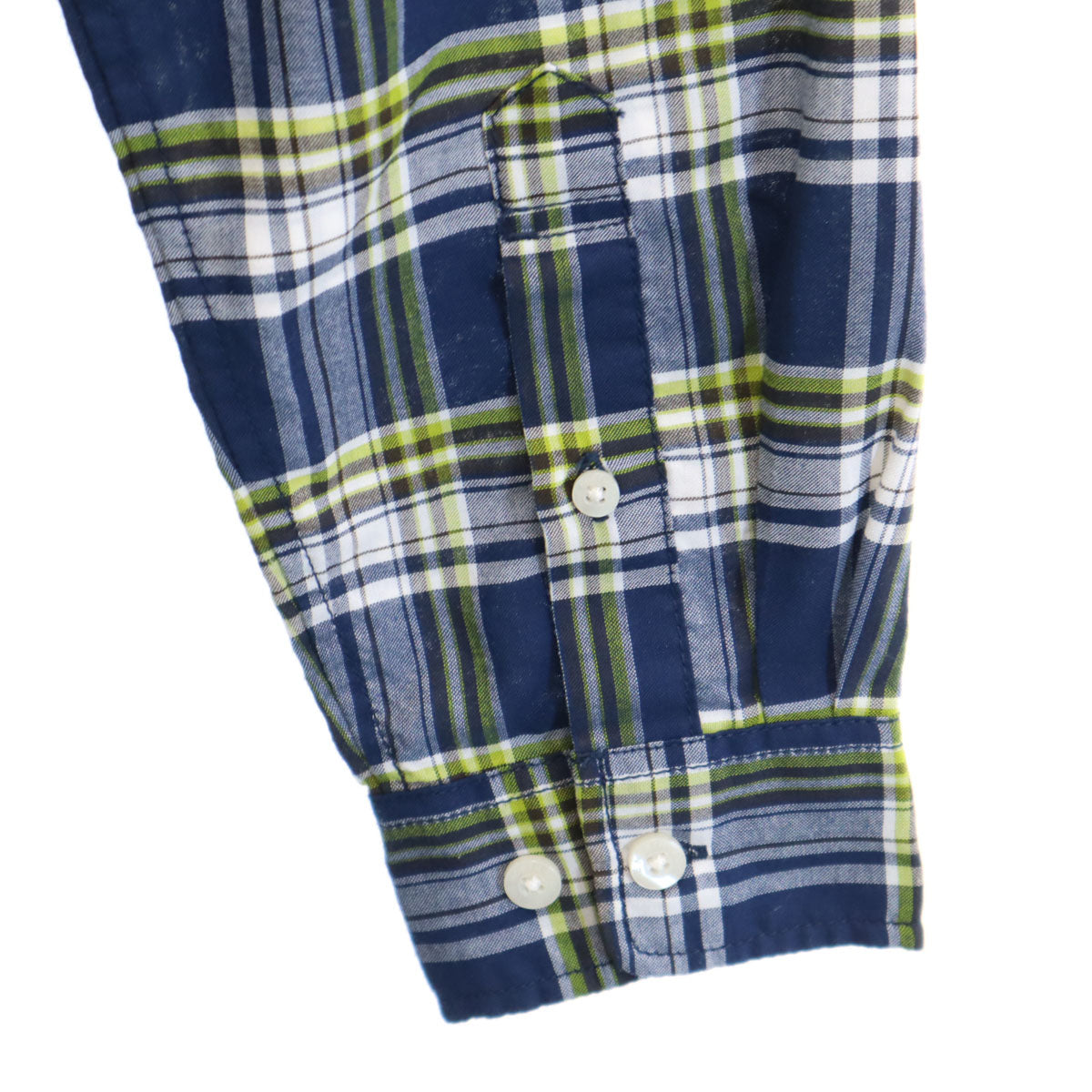 THE NORTH FACE ノースフェイス チェック柄 長袖 シャツ S ネイビー NR11606 アウトドア メンズ