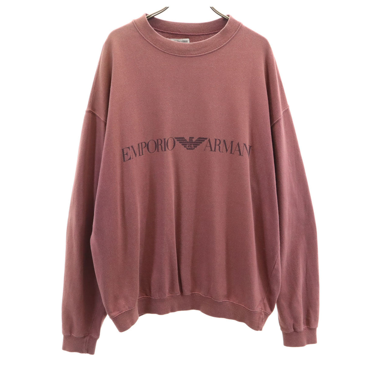 Emporio Armani エンポリオアルマーニ 90s イタリア製 オールド 長袖 スウェット トレーナー L ボルドー系 メンズ