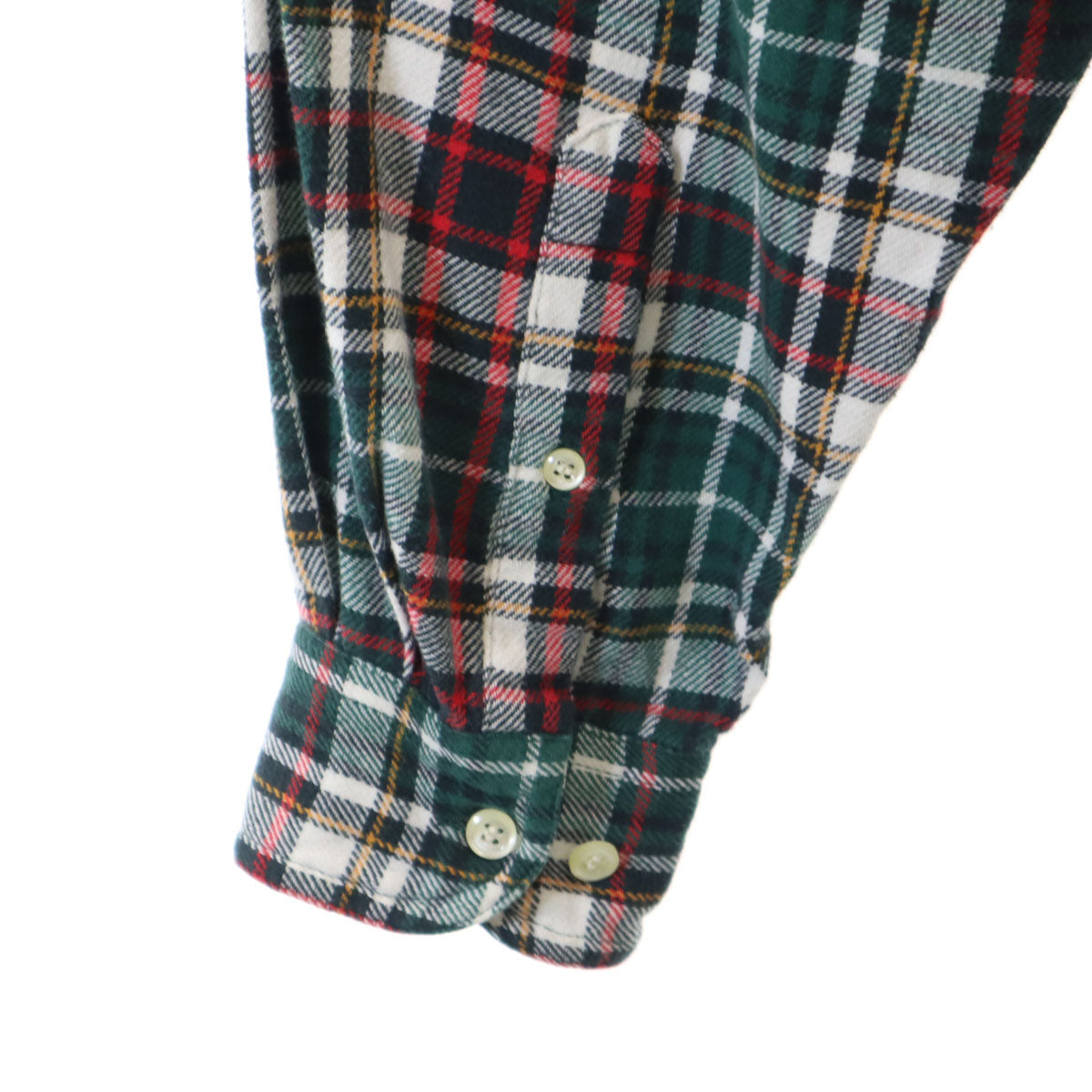 GAP ギャップ 90s オールド チェック柄 長袖 ネルシャツ M 深緑 メンズ