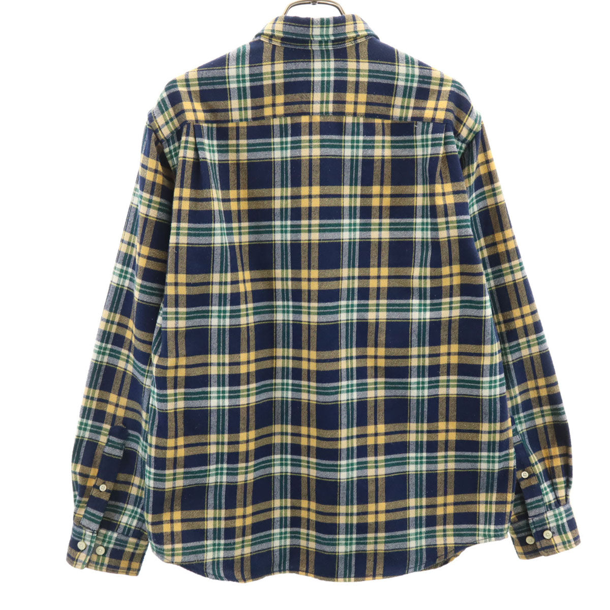 THE NORTH FACE ノースフェイス チェック柄 長袖 ネルシャツ M ネイビー NR61508 アウトドア メンズ