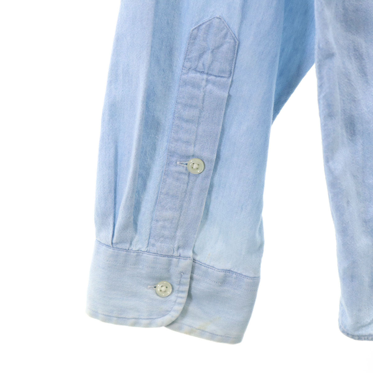 RALPH LAUREN ラルフローレン 90s オールド 長袖 コットンシャツ L ブルー BIG SHIRT メンズ