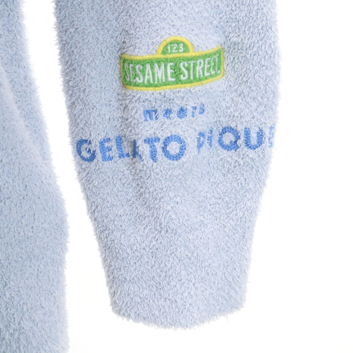 gelato pique ジェラートピケ SESAME STREET セサミストリート コラボ クッキーモンスター ルームウェア 上下 セットアップ F ブルーグレー レディース
