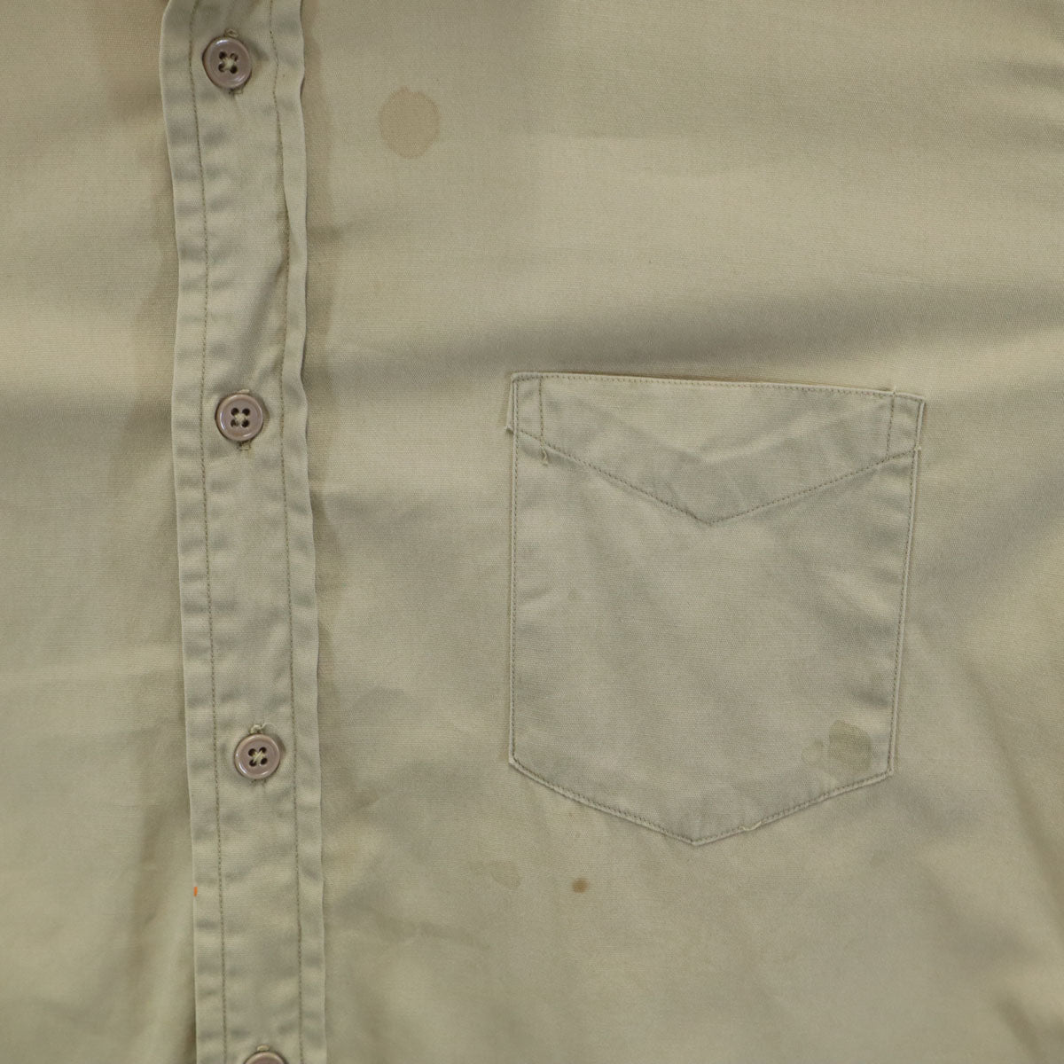 Reeves 40s 50s ヴィンテージ 三角マチ 長袖 シャツ ベージュ メンズ