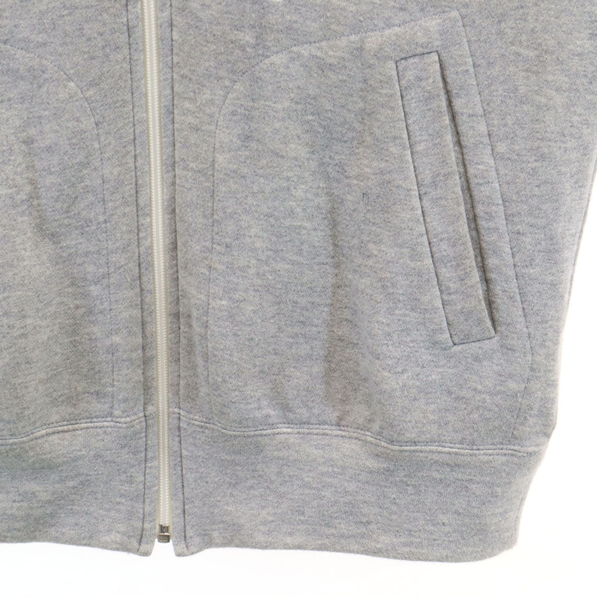 PLAY COMME des GARCONS プレイコムデギャルソン 2024年 日本製 長袖 スウェット ジップパーカー L グレー メンズ