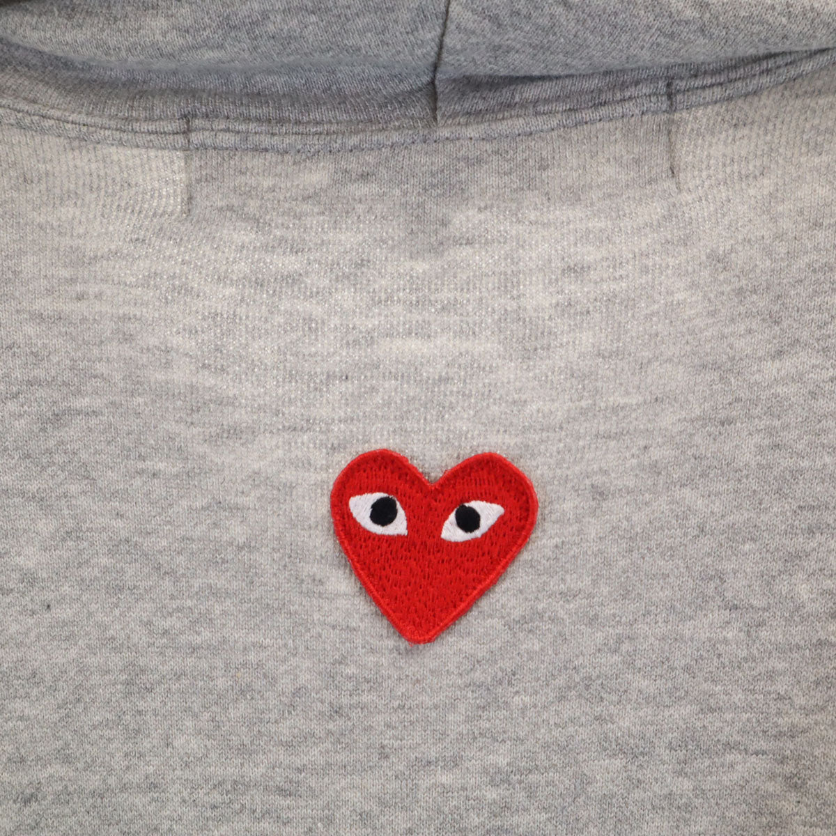 PLAY COMME des GARCONS プレイコムデギャルソン 2024年 日本製 長袖 スウェット ジップパーカー L グレー メンズ
