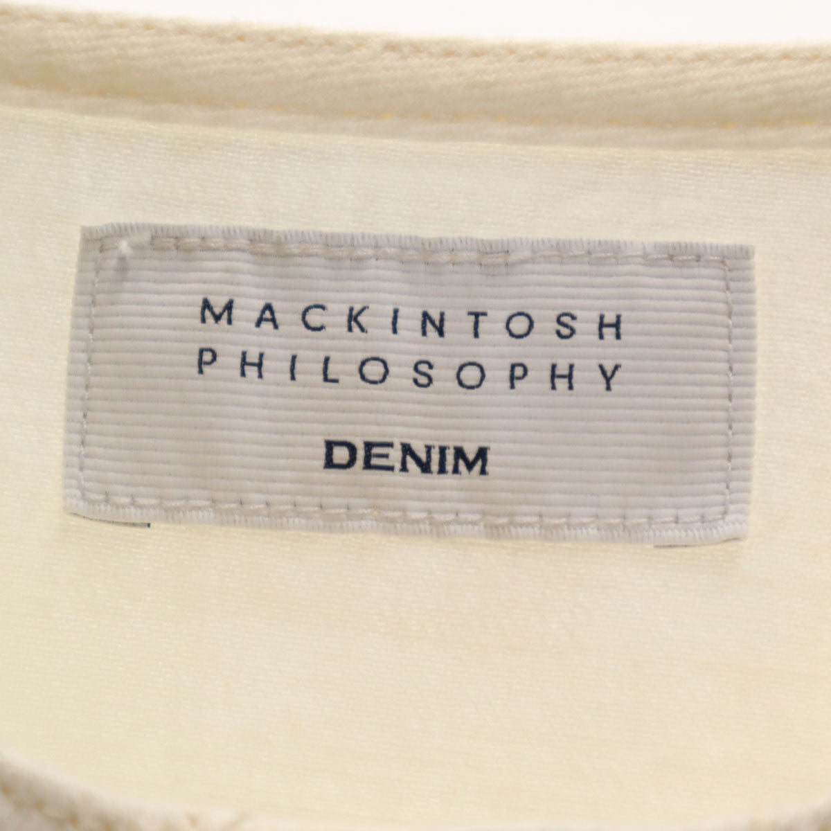 MACKINTOSH PHILOSOPHY マッキントッシュフィロソフィー ノーカラージャケット 36 オフホワイト レディース