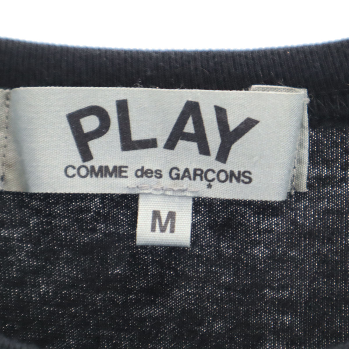 PLAY COMME des GARCONS プレイコムデギャルソン 2023年 日本製 長袖 Tシャツ M ブラック ロンT レディース