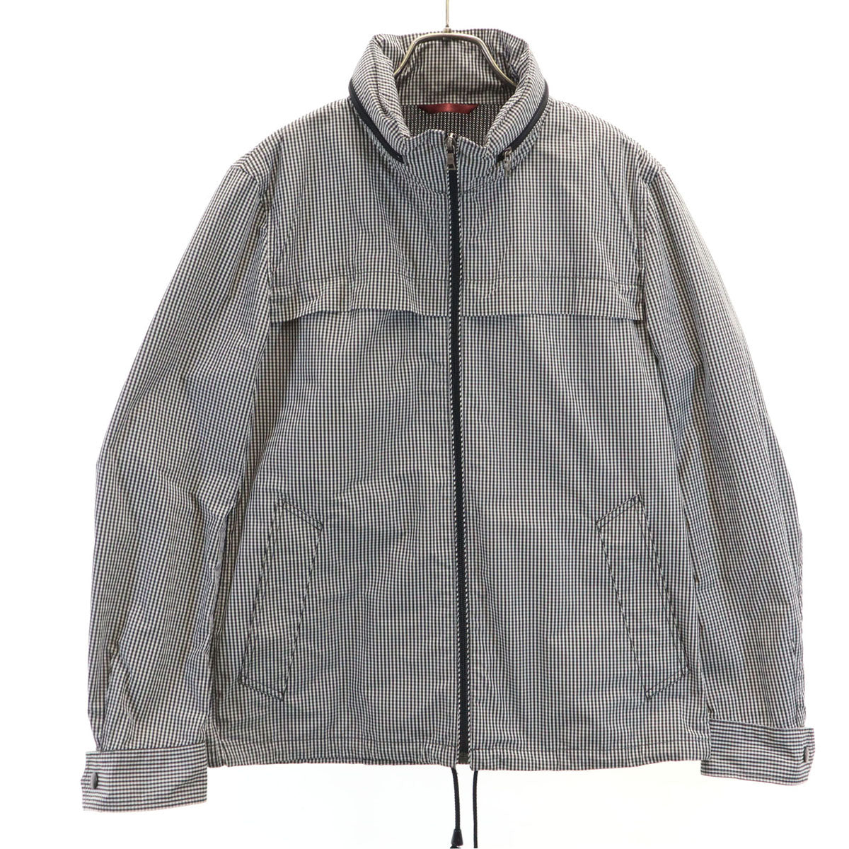 PS Paul Smith ピーエスポールスミス 日本製 ギンガムチェック ブルゾン M ブラック ジャケット メンズ