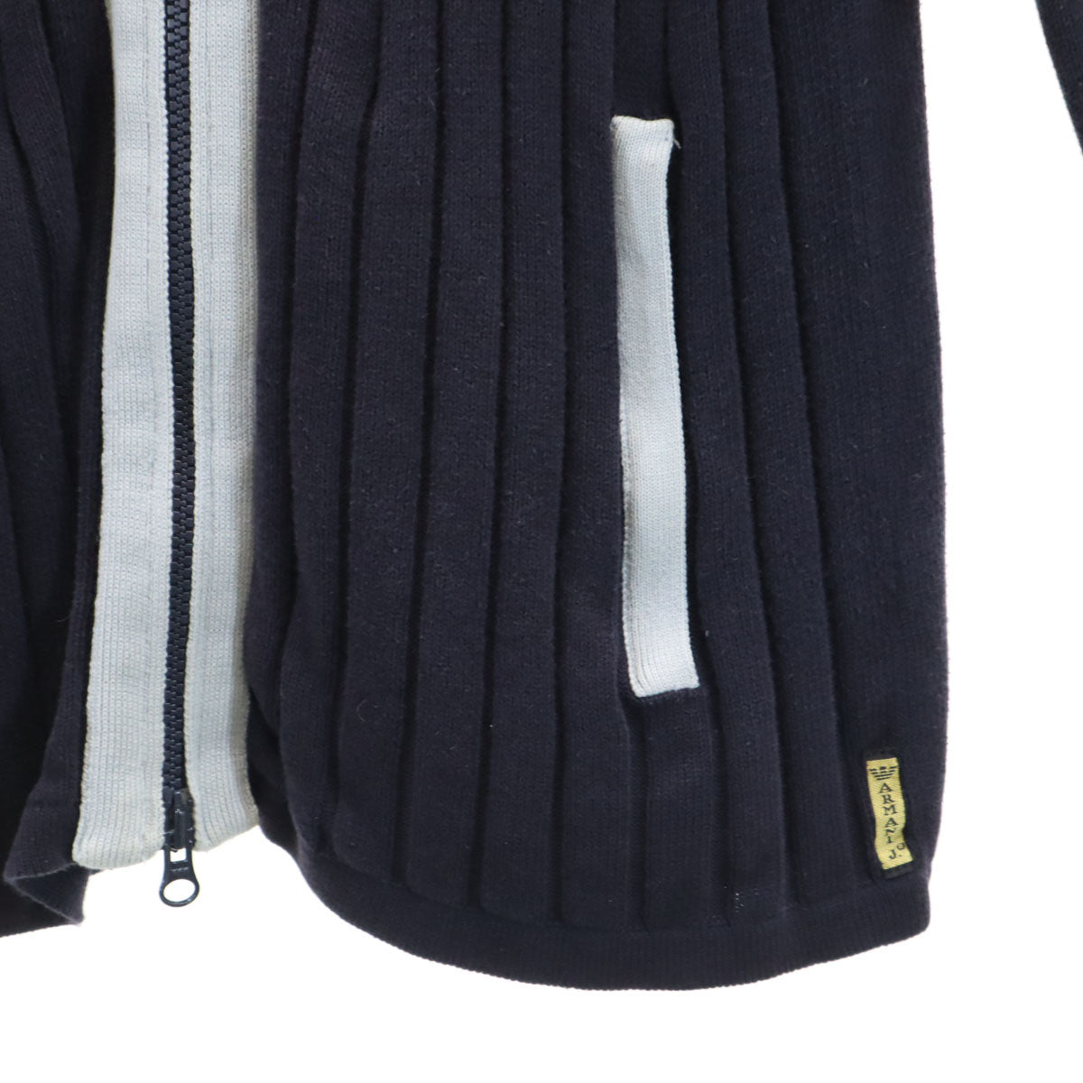 ARMANI JEANS アルマーニジーンズ ニットジャケット M ブラック系 メンズ